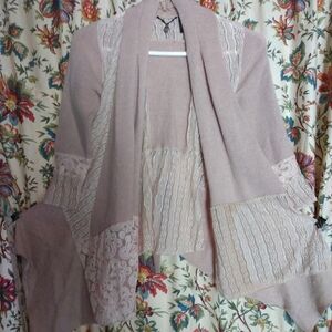 BKE Buckle Lace Cardigan